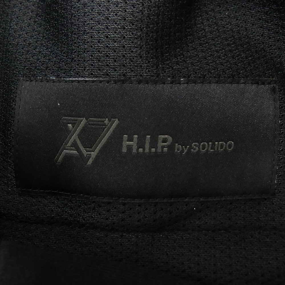 エイチアイピー バイ ソリード MHSL21A5102-S LUX CARDBOARD KNIT SLIM FIT EASY RIB PANTS 裾リブ ジャージーパンツ ジョガーパンツ ブラック系 04【中古】