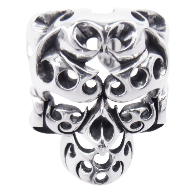 TENDERLOIN テンダーロイン 【新品仕上加工済】T-SKULL BORNEO RING ボルネオ スカル リング シルバー系 19号【美品】【中古】