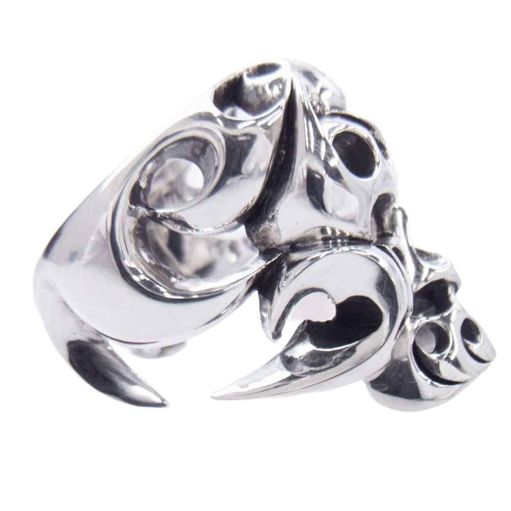 TENDERLOIN テンダーロイン 【新品仕上加工済】T-SKULL BORNEO RING ボルネオ スカル リング シルバー系 19号【美品】【中古】