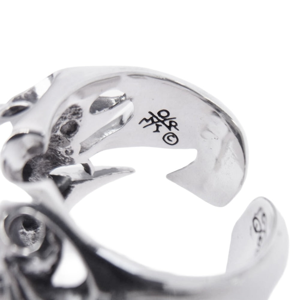 TENDERLOIN テンダーロイン 【新品仕上加工済】T-SKULL BORNEO RING ボルネオ スカル リング シルバー系 19号【美品】【中古】