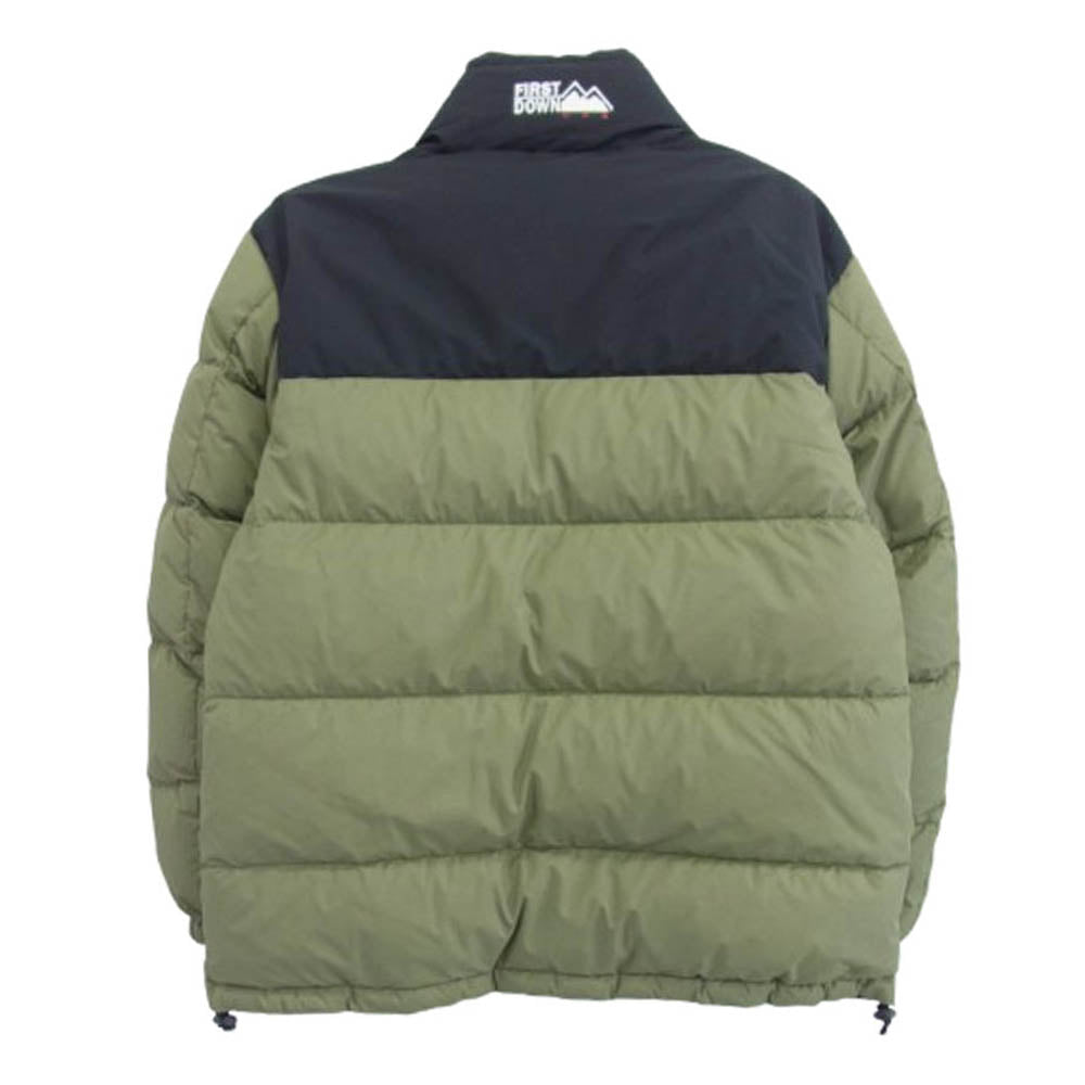 ファーストダウン 642500C リバーシブル ダウン ジャケット カーキ系 M【中古】