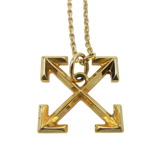 OFF-WHITE オフホワイト OMOB020E192530029300 イーストランドタグ SMALL ARROWS NECKLACE スモール アロー ネックレス ゴールド系【中古】