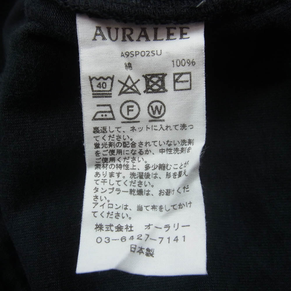 AURALEE オーラリー A9SP02SU STAND UP WIDE PANTS スタンドアップ ワイド イージー パンツ ブラック系 4【中古】
