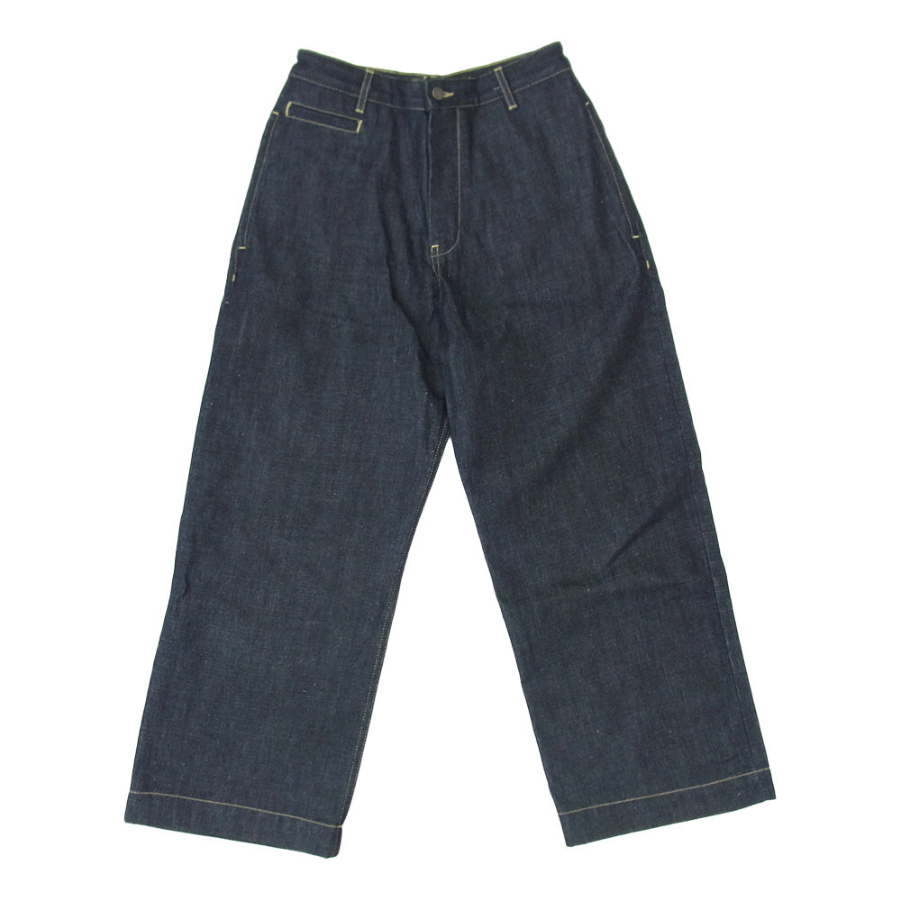 STUDIO NICHOLSON スタジオニコルソン 51-10-732028 リジッド ワイド デニム パンツ インディゴブルー系 S【中古】