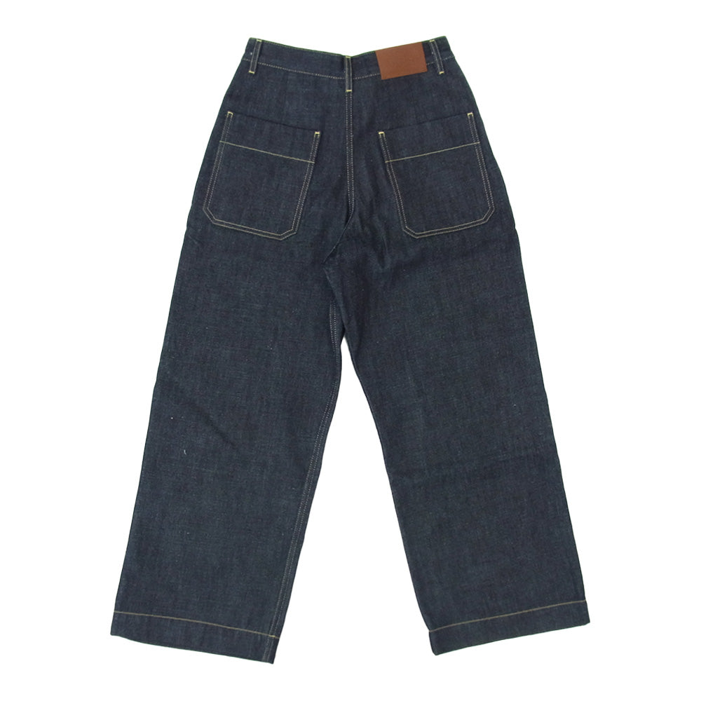 STUDIO NICHOLSON スタジオニコルソン 51-10-732028 リジッド ワイド デニム パンツ インディゴブルー系 S【中古】