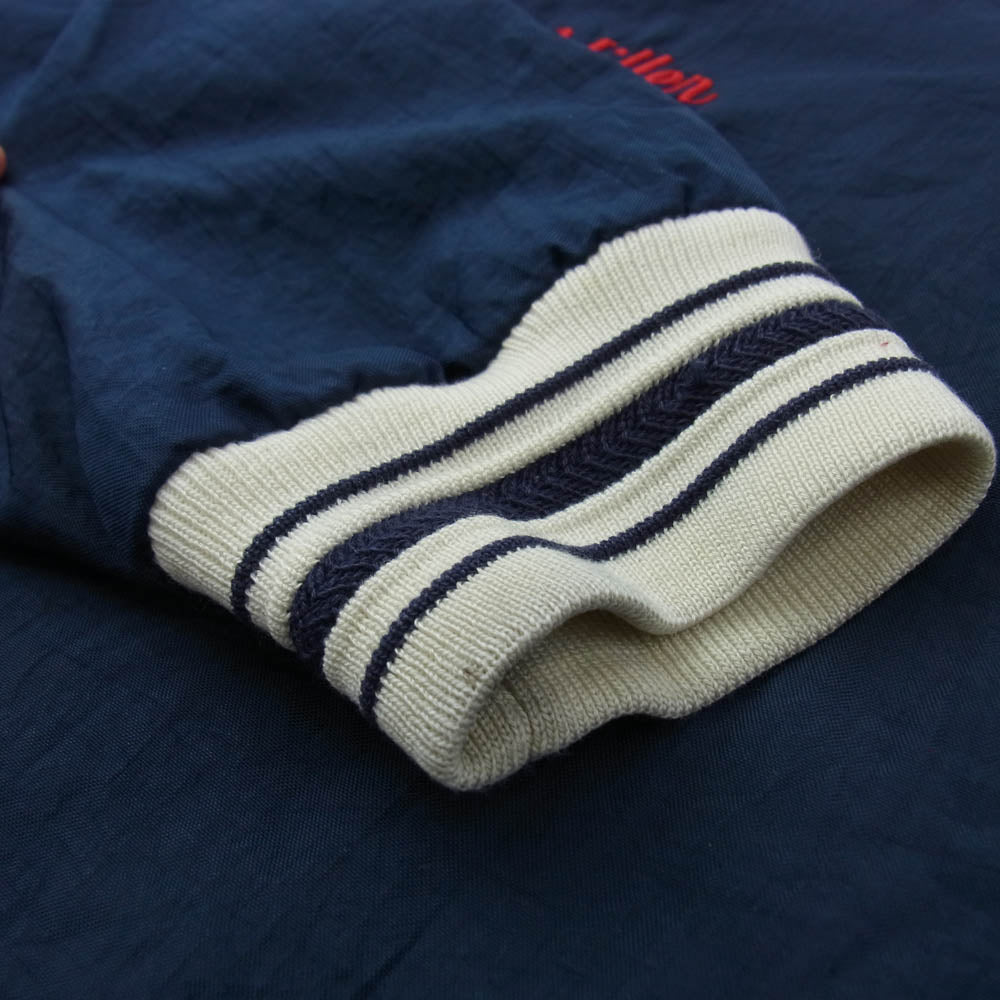 Champion チャンピオン 90's 00s V NECK ナンバリング プルオーバー ナイロン ジャケット アノラック ネイビー XL ネイビー系 XL【中古】