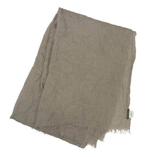 Faliero Sarti ファリエロサルティ カシミヤ混 大判 ストール スカーフ グレージュ系【中古】