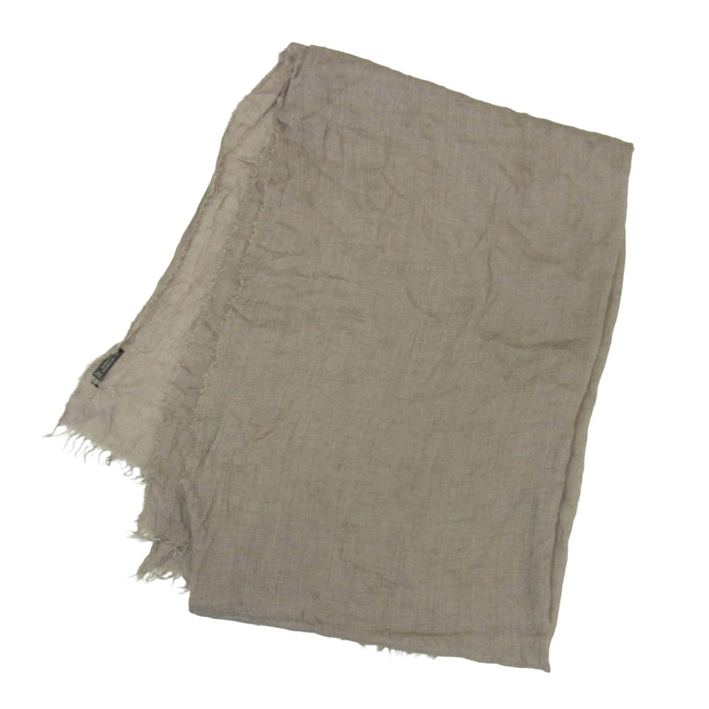 Faliero Sarti ファリエロサルティ カシミヤ混 大判 ストール スカーフ グレージュ系【中古】