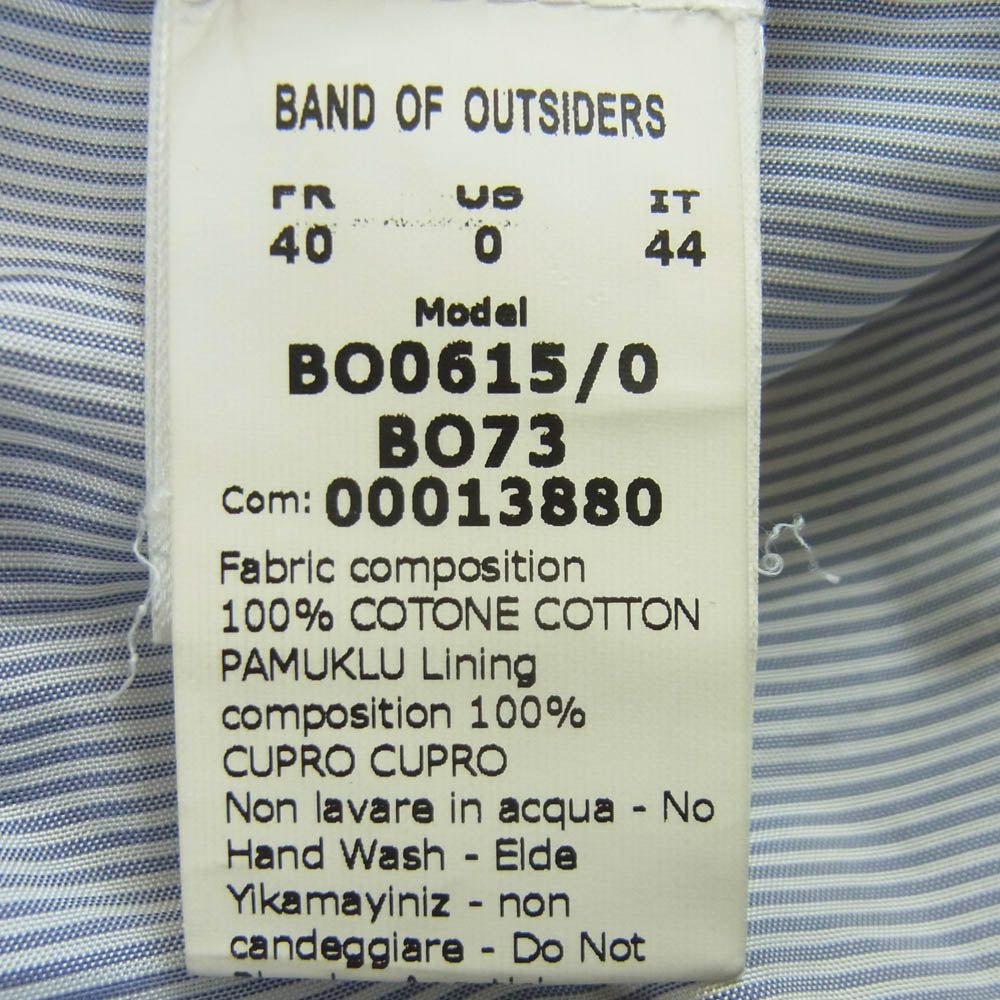 Band of Outsiders バンドオブアウトサイダーズ 金ボタン コーデュロイ 2B テーラード ジャケット ブラウン系 40 44【中古】