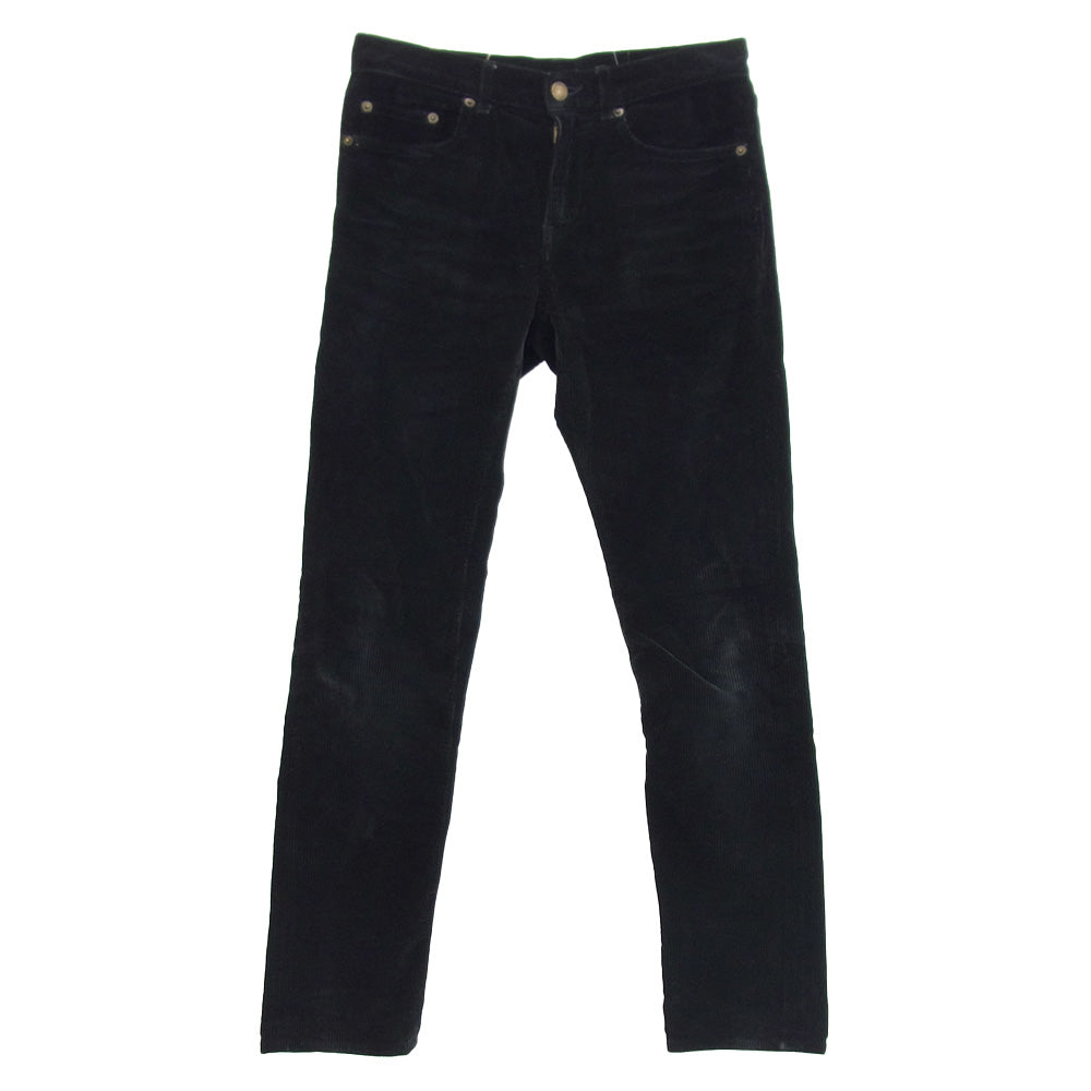 SAINT LAURENT サンローラン 18AW 527389 Y825M コーデュロイ スキニー パンツ ブラック系 27【中古】
