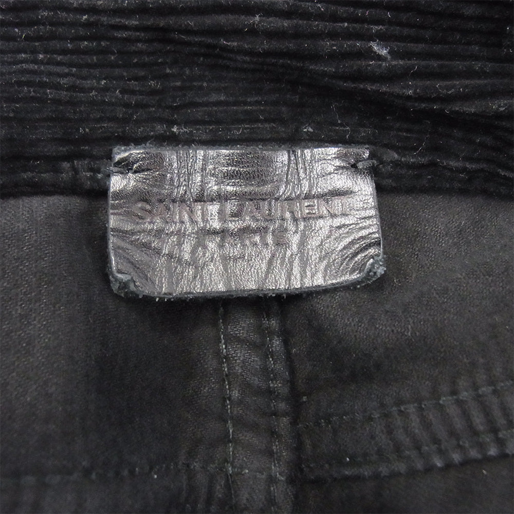 SAINT LAURENT サンローラン 18AW 527389 Y825M コーデュロイ スキニー パンツ ブラック系 27【中古】