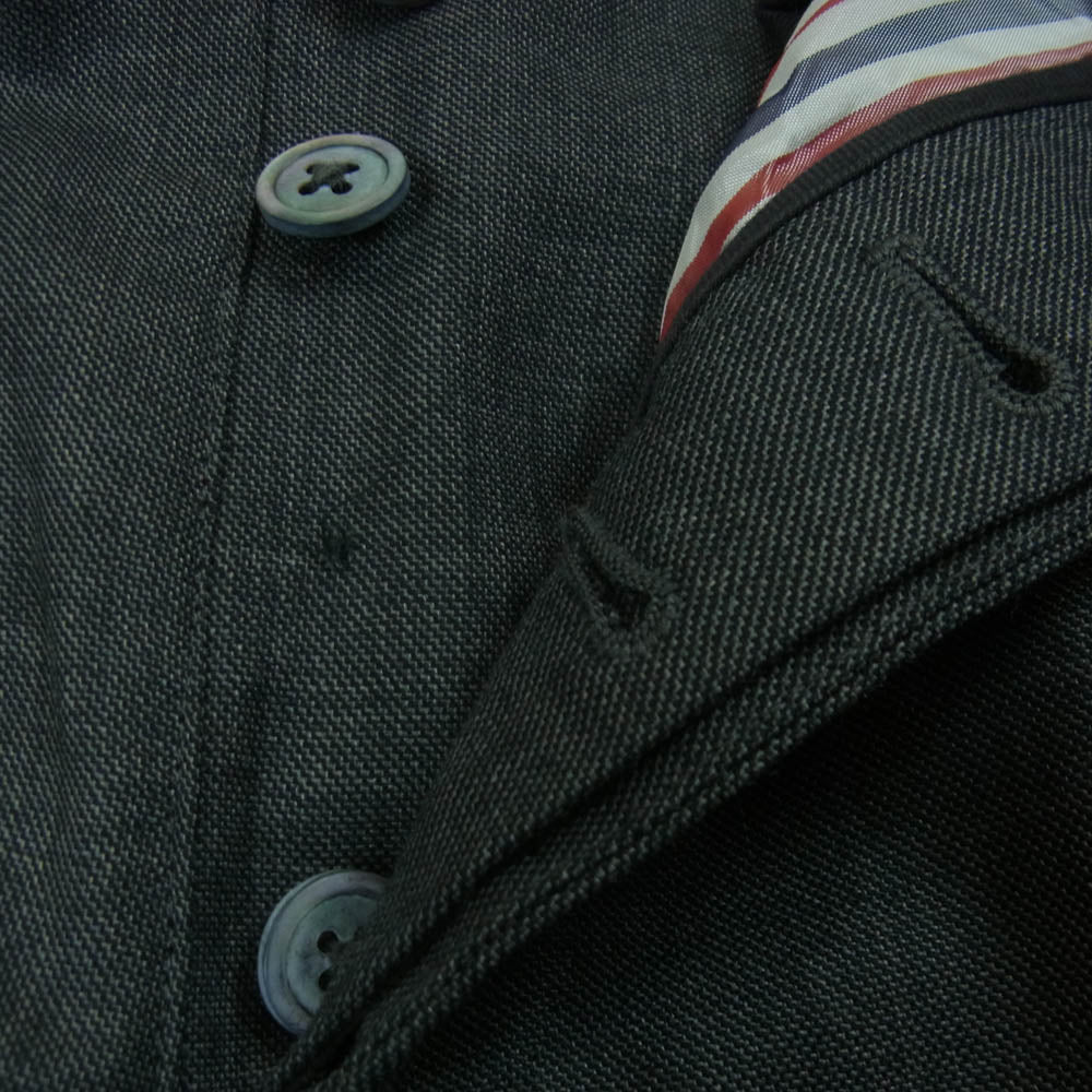 THOM BROWNE トムブラウン ダブル ウール トラウザーズ スラックス パンツ グレー系 00【中古】