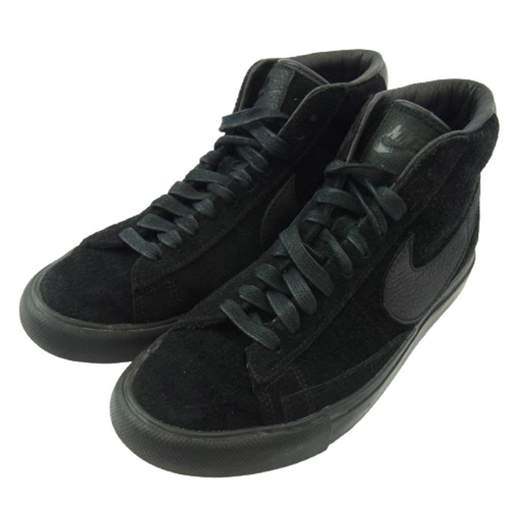 NIKE ナイキ 704571-001 × CDG Blazer High SP ブレーザー ハイ スニーカー ブラック系 25cm【中古】