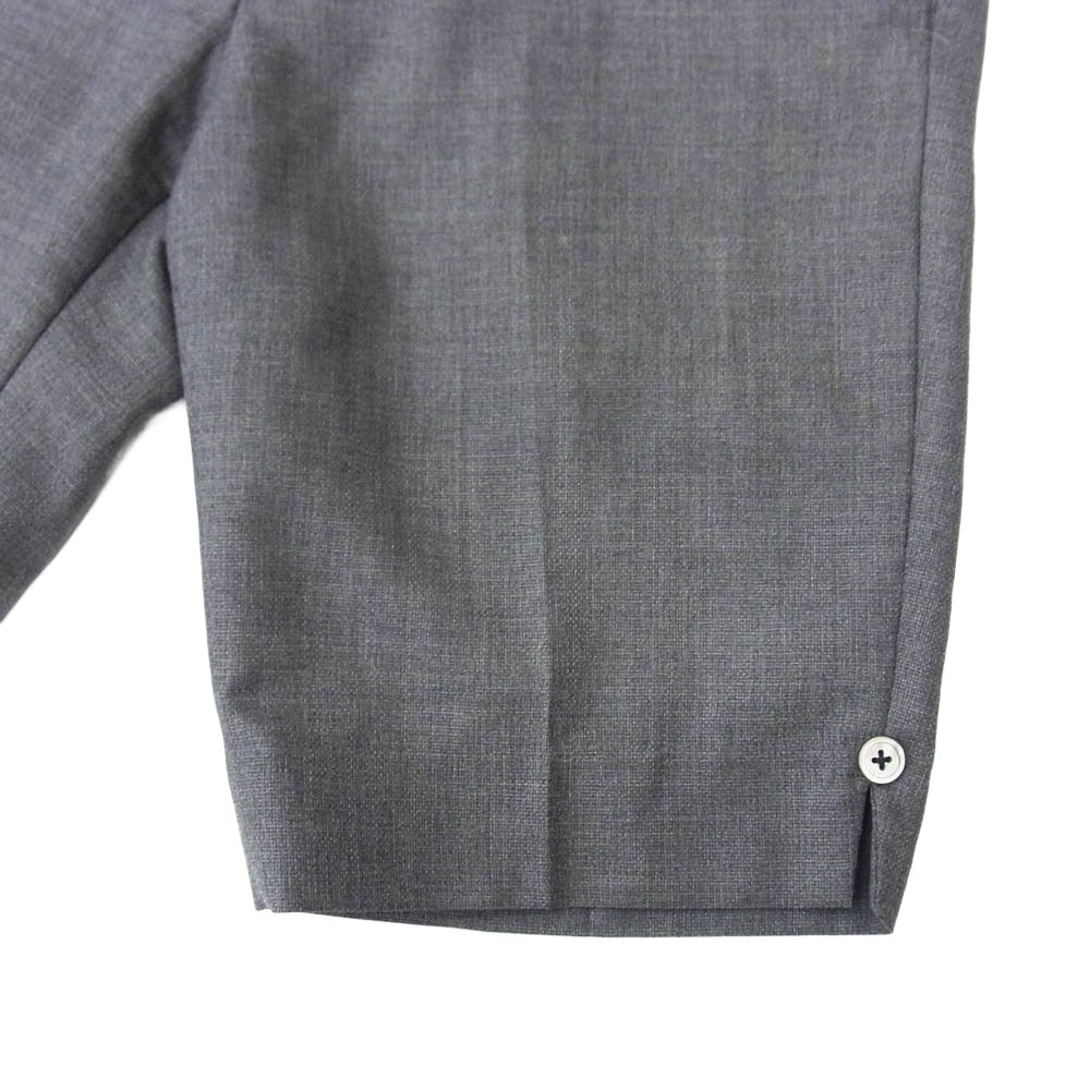 THOM BROWNE トムブラウン トリコロール ウール ショート ハーフ パンツ ショーツ ダークグレー系【中古】