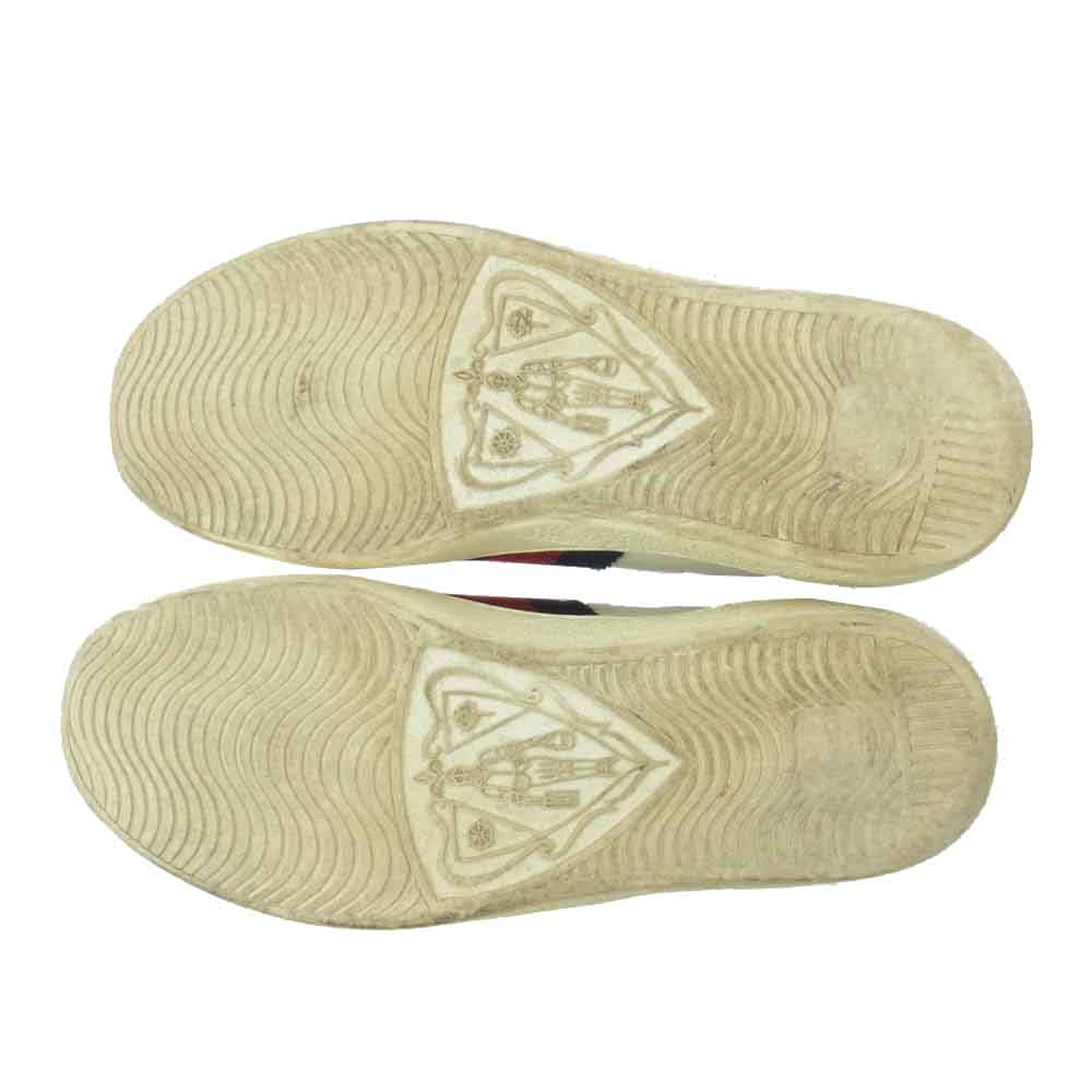 GUCCI グッチ 386750 シェリーライン ローカット スニーカー オフホワイト系 6【中古】
