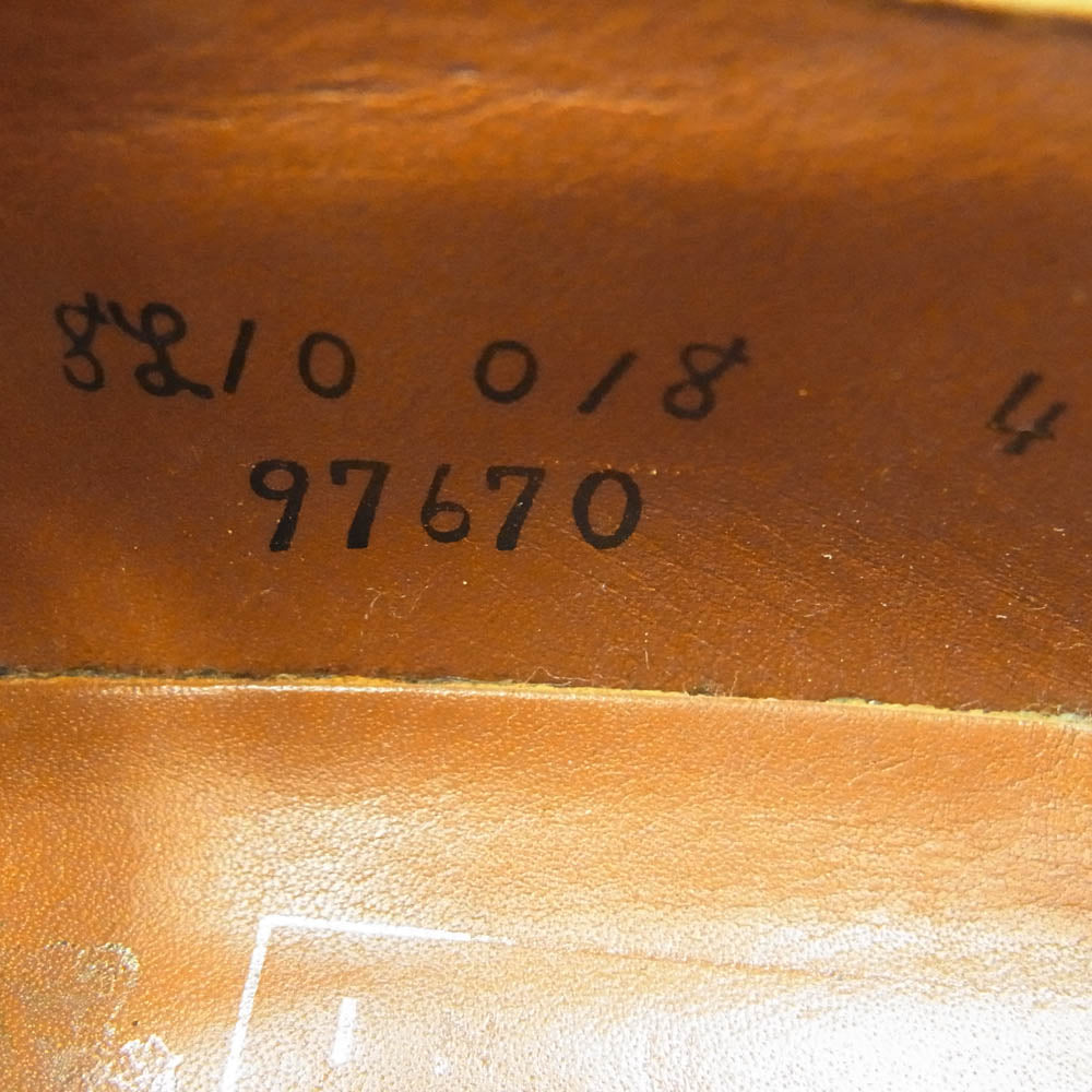 ALDEN オールデン 97670 BEAMS別注 ビームス別注 ロングウイングチップ スエード切替 レザー シューズ ブラック系 6【中古】