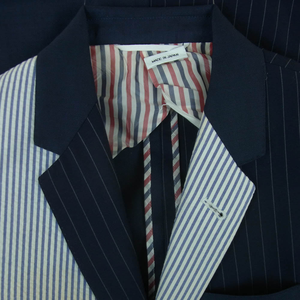 美品！THOM BROWNE シアサッカー　ヘクター　ジャケット　2トムブラウン THOM BROWNE トムブラウン ストライプ シアサッカー 切替 2B
