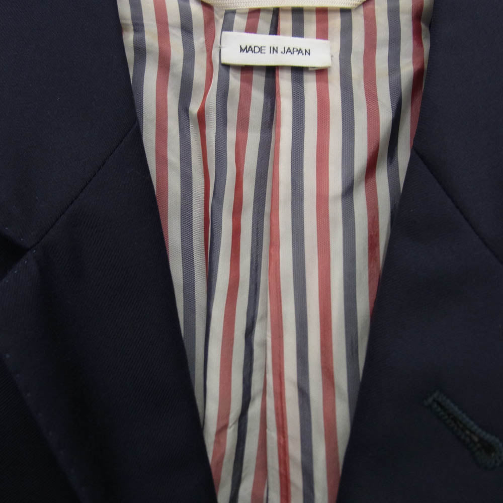 THOM BROWNE トムブラウン 金ボタン 3B シングル テーラード ジャケット ブレザー ネイビー系【中古】