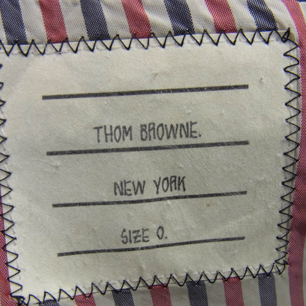 THOM BROWNE トムブラウン 金ボタン 3B シングル テーラード ジャケット ブレザー ネイビー系【中古】