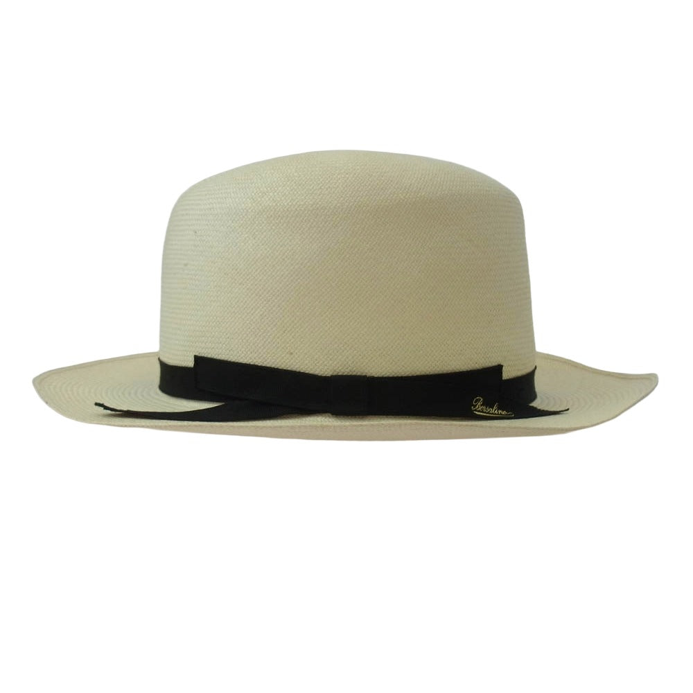 Borsalino ボルサリーノ 140270 パナマ モンテクリスティ オプティモ ハット 帽子 オフホワイト系【中古】