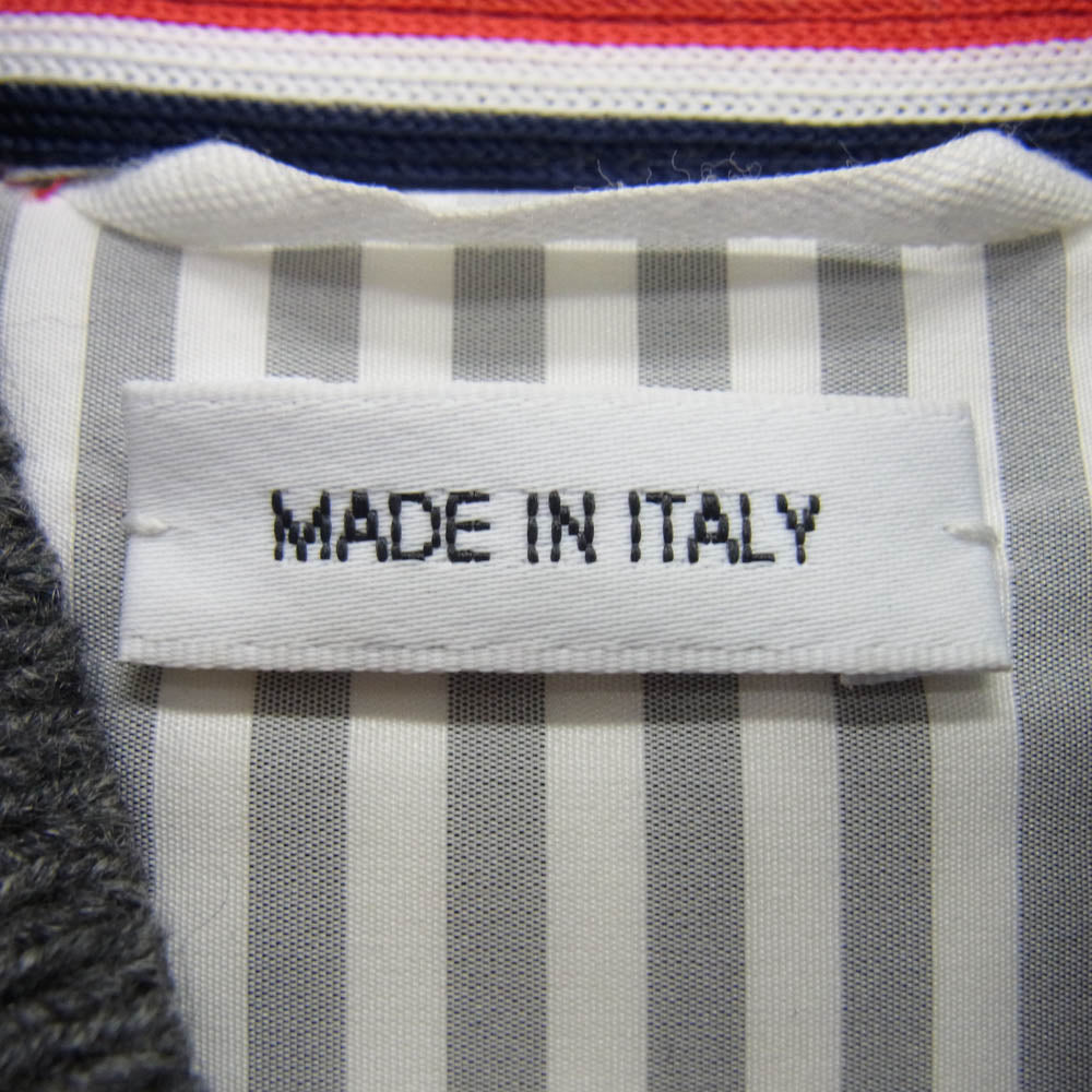 THOM BROWNE トムブラウン MVD015X-00894035 フロントスナップボタン カシミヤ フランネル ダウン ベスト グレー系 00【中古】 THOM BROWNE トムブラウン MVD015X-00894035 フロントスナップボタン