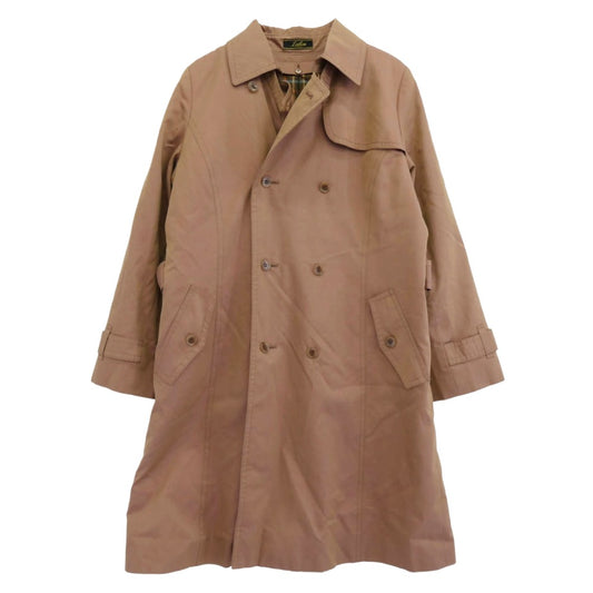 レリアン チェック柄キルティングライナー付 玉虫 トレンチ コート ブラウン系 9【中古】