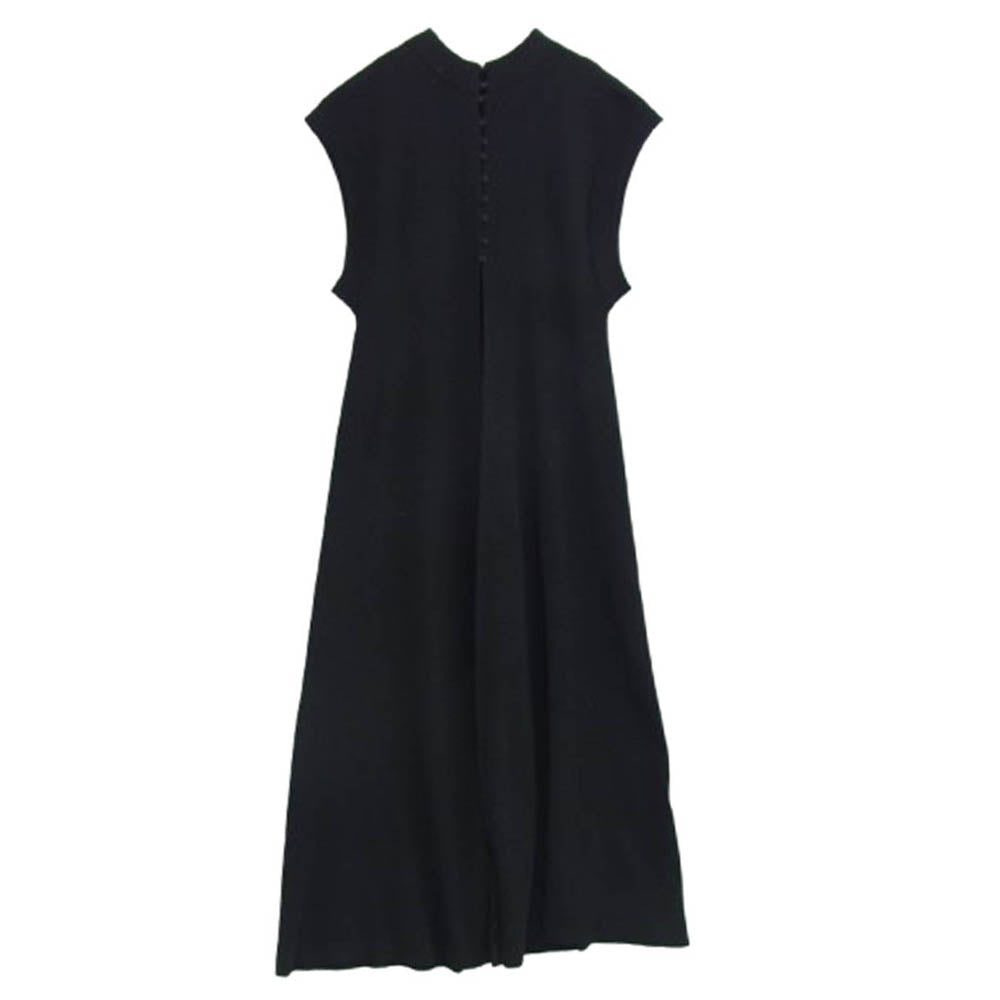 CLANE クラネ ノースリーブ ニット ワンピース ブラック系 2【中古】