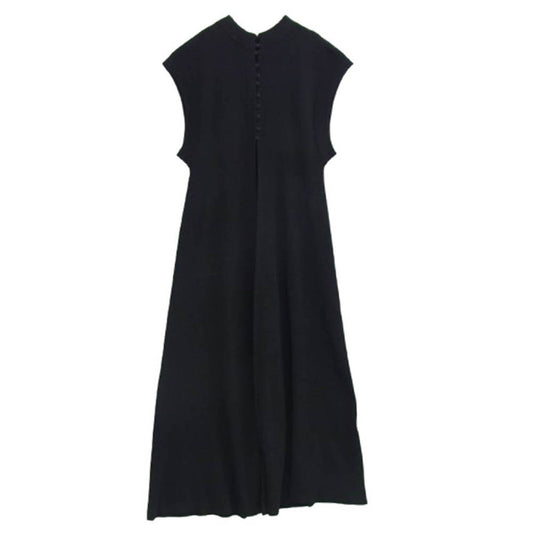 CLANE クラネ ノースリーブ ニット ワンピース ブラック系 2【中古】