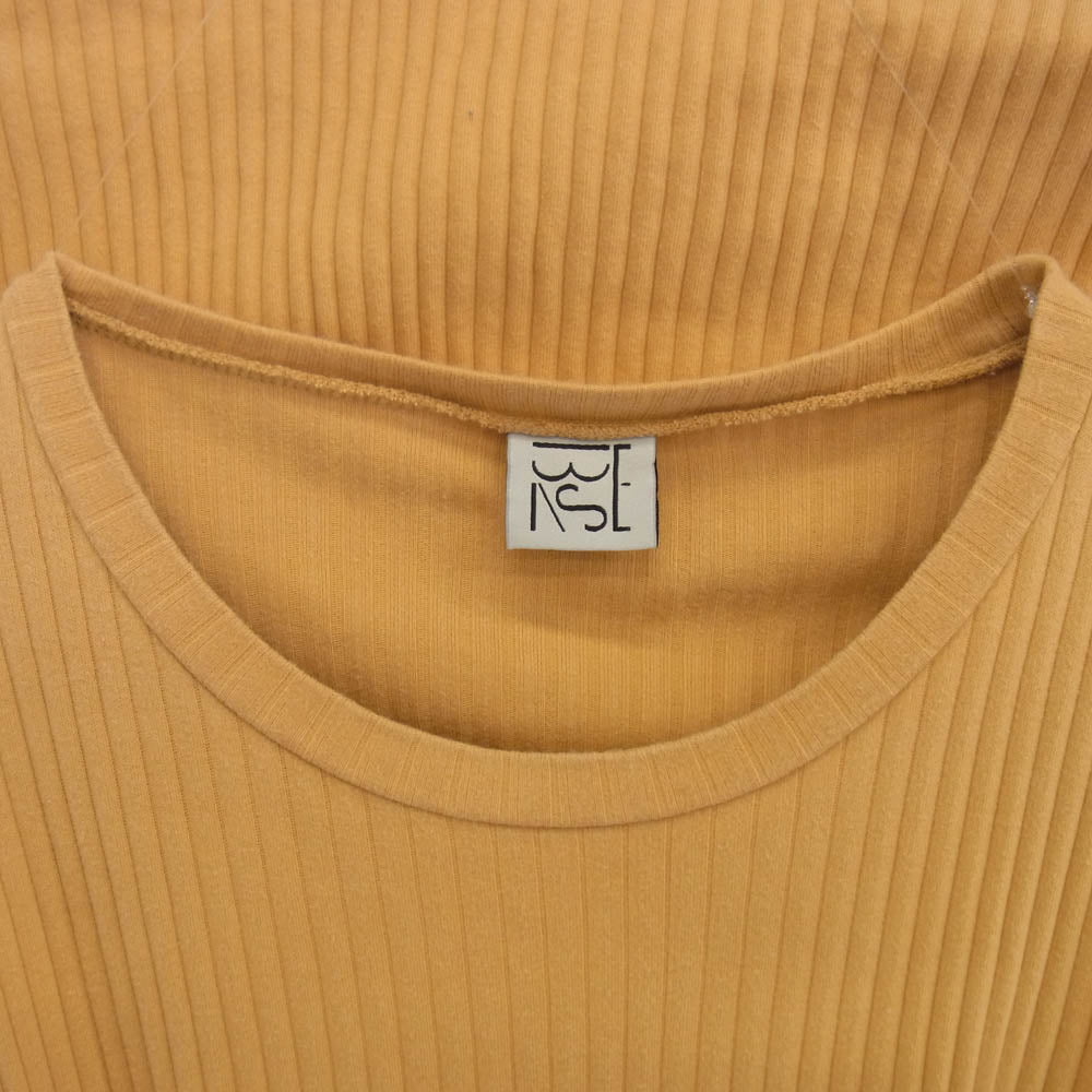 ベースレンジ 長袖 ワンピース イエロー系 S【中古】