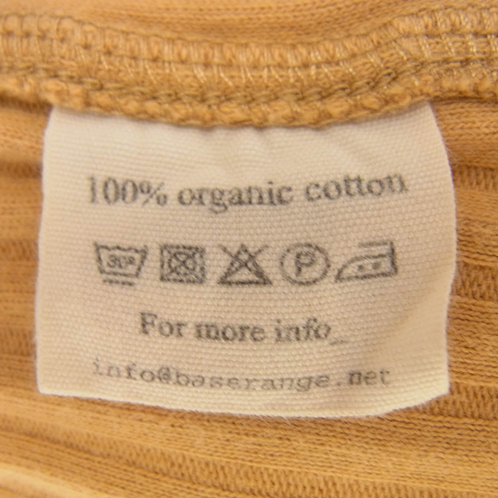 ベースレンジ 長袖 ワンピース イエロー系 S【中古】