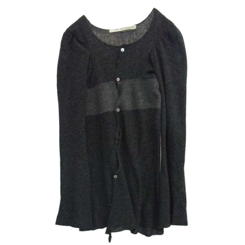 COMME des GARCONS コムデギャルソン AD1994 GN-040060 90s ヴィンテージコムデギャルソン 本ライン ボーダー カーディガン グレー系 サイズ不明【中古】