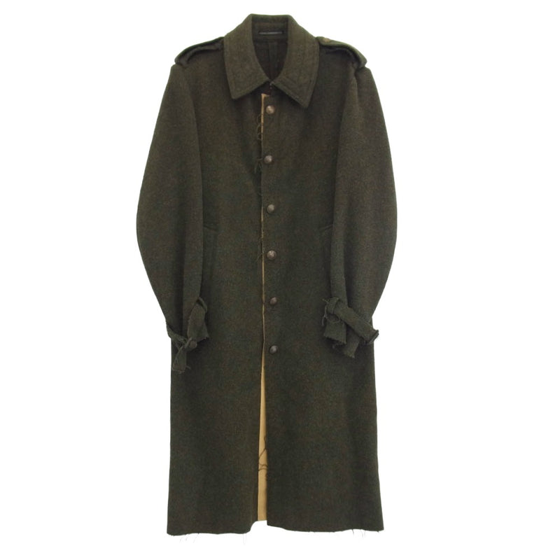 Y's Yohji Yamamoto ワイズ ヨウジヤマモト Ys for men ワイズフォーメン ウール トレンチ コート モスグリーン系 3【中古】
