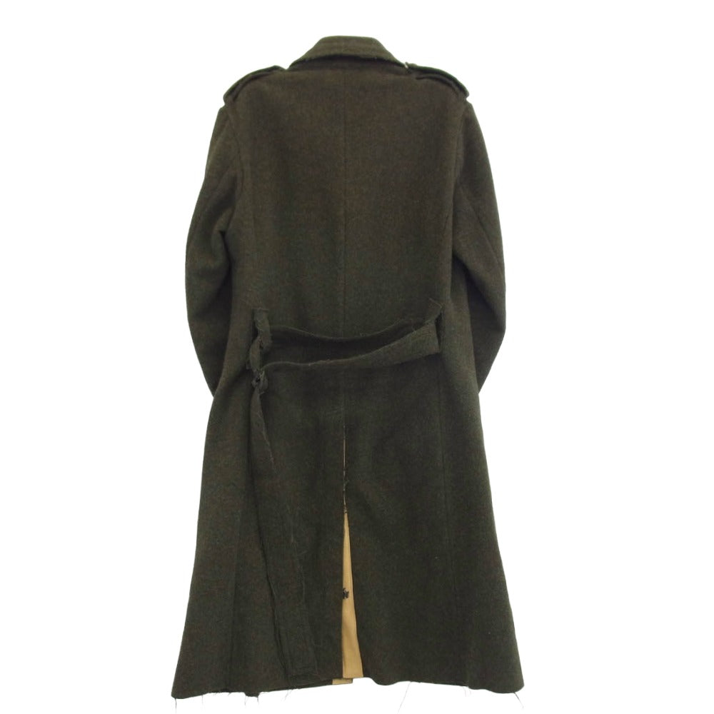 Y's Yohji Yamamoto ワイズ ヨウジヤマモト Ys for men ワイズフォーメン ウール トレンチ コート モスグリーン系 3【中古】