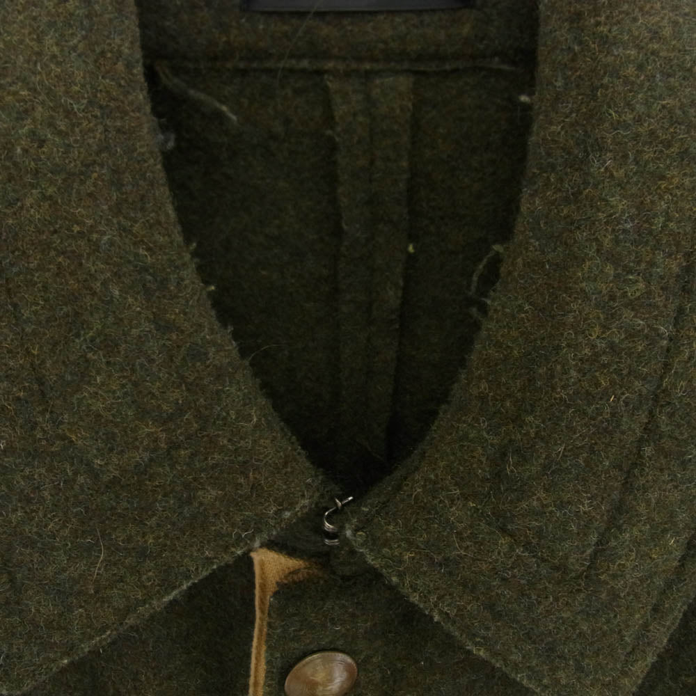 Y's Yohji Yamamoto ワイズ ヨウジヤマモト Ys for men ワイズフォーメン ウール トレンチ コート モスグリーン系 3【中古】