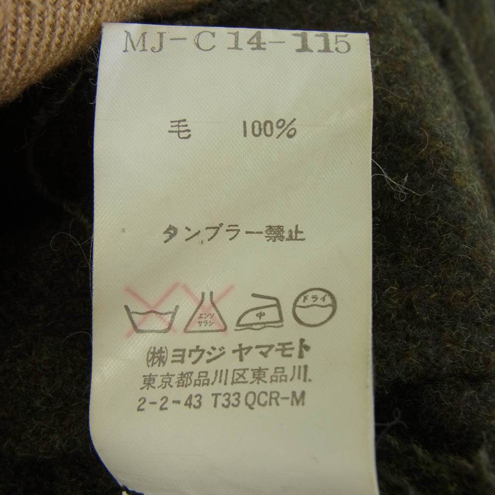 Y's Yohji Yamamoto ワイズ ヨウジヤマモト Ys for men ワイズフォーメン ウール トレンチ コート モスグリーン系 3【中古】