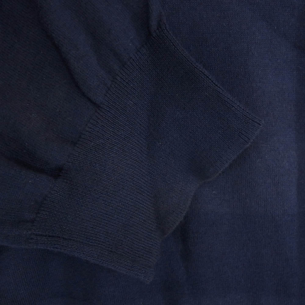 POLO RALPH LAUREN ポロ・ラルフローレン ピマコットン ニット Vネック セーター ネイビー系 L【中古】