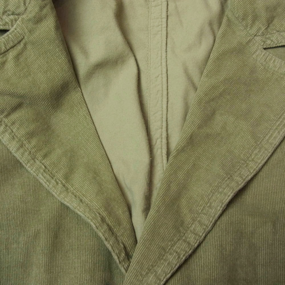 マッシモアルバ コーデュロイ コート グリーン系 46【美品】【中古】