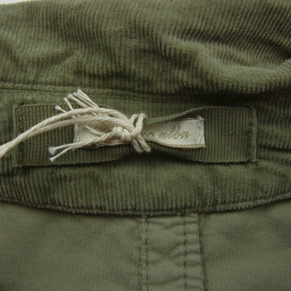 マッシモアルバ コーデュロイ コート グリーン系 46【美品】【中古】