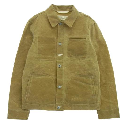 ローグテリトリー Supply Jacket Tan Ridgeline オイルド ワーク ジャケット ベージュ系 L【中古】