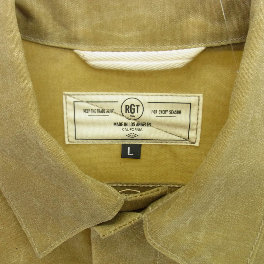 ローグテリトリー Supply Jacket Tan Ridgeline オイルド ワーク ジャケット ベージュ系 L【中古】
