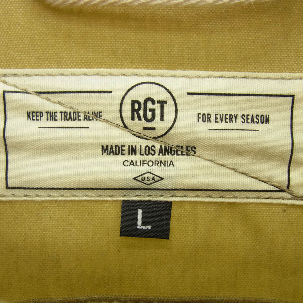 ローグテリトリー Supply Jacket Tan Ridgeline オイルド ワーク ジャケット ベージュ系 L【中古】