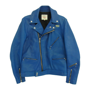 Lewis Leathers ルイスレザー 英国製 CYCLONE サイクロン レザー ライダースジャケット ブルー系 40【中古】