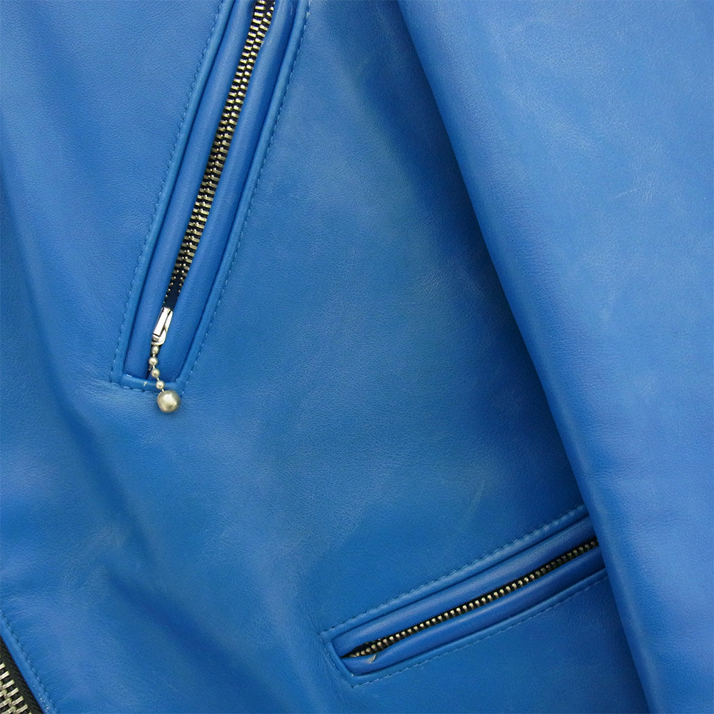 Lewis Leathers ルイスレザー 英国製 CYCLONE サイクロン レザー ライダースジャケット ブルー系 40【中古】