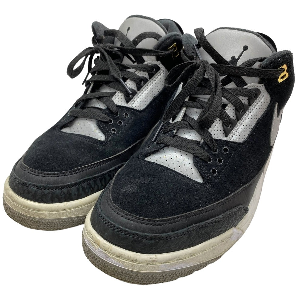 NIKE ナイキ CK4348-007 Air Jordan 3 Retro Tinker Black Cement Grey エアジョーダン レトロ ティンカー ブラック セメントグレー ミッドカット スニーカー ブラック系 27.5cm【中古】