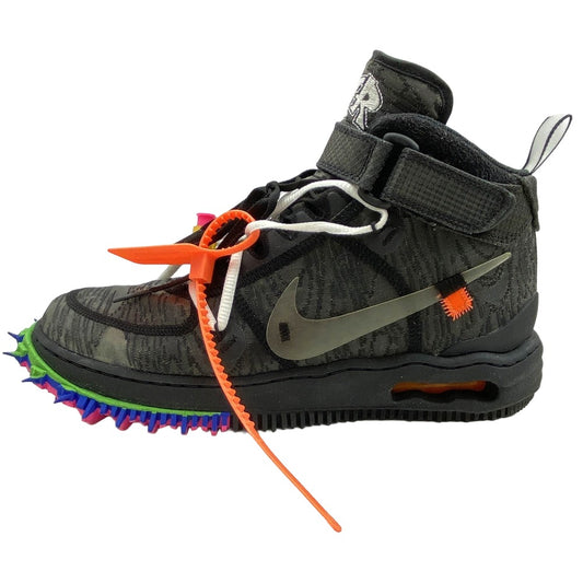 NIKE ナイキ DO6290-001 × Off-White オフホワイト Air Force 1 Mid エア フォース ミッドカット スニーカー ブラック系 27.5cm【中古】