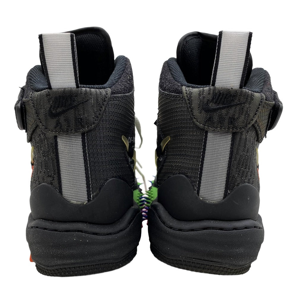 NIKE ナイキ DO6290-001 × Off-White オフホワイト Air Force 1 Mid エア フォース ミッドカット スニーカー ブラック系 27.5cm【中古】