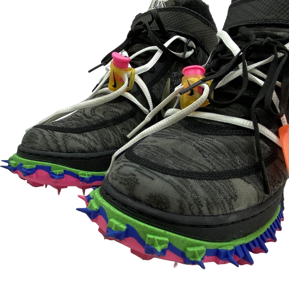 NIKE ナイキ DO6290-001 × Off-White オフホワイト Air Force 1 Mid エア フォース ミッドカット スニーカー ブラック系 27.5cm【中古】