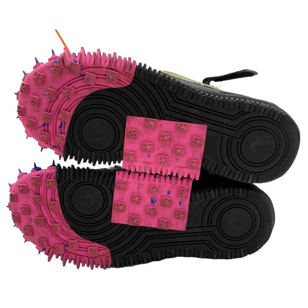 NIKE ナイキ DO6290-001 × Off-White オフホワイト Air Force 1 Mid エア フォース ミッドカット スニーカー ブラック系 27.5cm【中古】