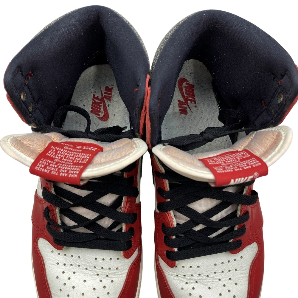 NIKE ナイキ DZ5485-612 Air Jordan 1 High OG Lost & Found Chicago AJ1 エアジョーダン ハイ ロスト&ファウンド シカゴ ハイカット スニーカー ブラック系 レッド系 27.5cm【中古】