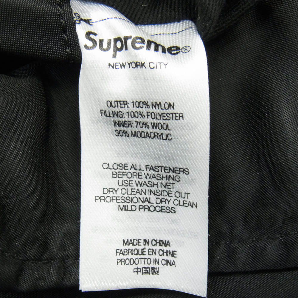 Supreme シュプリーム 22AW Faux Fur Reversible MA-1 フェイク ファー リバーシブル ジャケット ブラック系 L【中古】